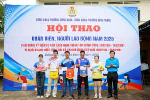 Rộn ràng khí thế hội thao đoàn viên, người lao động Đồng Xoài - Bình Phước