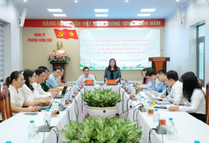 Đoàn giám sát Ban Tuyên giáo và Dân vận Thành ủy làm việc...