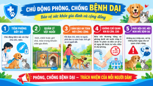 Phường Đồng Xoài tăng cường phòng, chống bệnh Dại trên chó,...