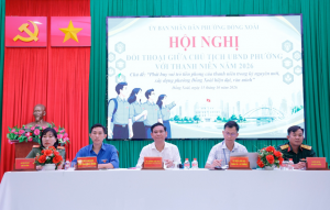 Phường Đồng Xoài đối thoại với thanh niên, phát huy vai trò...