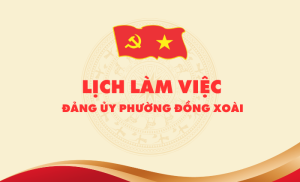 LỊCH LÀM VIỆC  CỦA THƯỜNG TRỰC VÀ BAN THƯỜNG VỤ ĐẢNG ỦY...