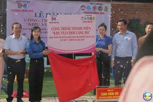 LỄ KHÁNH THÀNH CÔNG TRÌNH THANH NIÊN “KHU VUI CHƠI LÀNG BA”