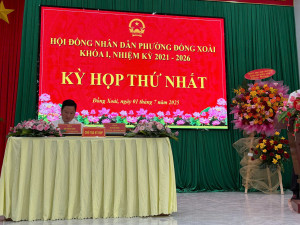 DANH SÁCH ĐẠI BIỂU HỘI ĐỒNG NHÂN DÂN PHƯỜNG ĐỒNG XOÀI  KHOÁ I, NHIỆM KỲ 2021-2026