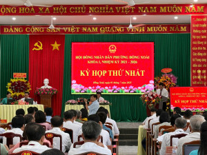 HĐND phường Đồng Xoài tổ chức kỳ họp thứ nhất khóa I, nhiệm kỳ 2021–2026