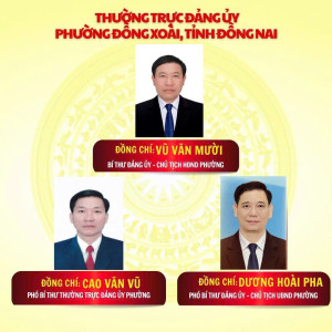 Bộ infographic Lãnh đạo Đảng ủy, HĐND, UBND, UBMTTQ Việt Nam phường Đồng Xoài - tỉnh Đồng Nai