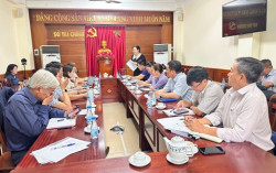 Đại diện lãnh đạo các cơ quan tham dự cuộc họp