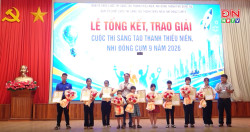 Trao giải cuộc thi sáng tạo thanh thiếu niên nhi đồng thành phố Đồng Nai - Cụm 9 năm 2026.