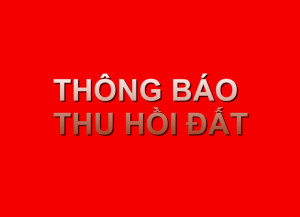 Thông báo thu hồi đất