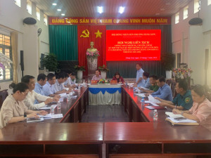 Hội nghị Liên tịch thống nhất nội dung trình Kỳ họp thường lệ giữa năm 2025 HĐND phường Hàng Gòn  khóa I, nhiệm kỳ 2021- 2026