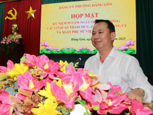 Đảng ủy phường Hàng Gòn tổ chức họp mặt kỷ niệm ngày truyền thống các cơ quan tham mưu, giúp việc của Đảng và 95 năm Ngày thành lập Hội LHPN Việt Nam (20/10/1930 - 20/10/2025).