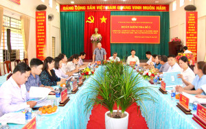 ĐOÀN KIỂM TRA, GIÁM SÁT CÔNG TÁC BẦU CỬ ỦY BAN MẶT TRẬN TỔ QUỐC VIỆT NAM TỈNH ĐỒNG NAI LÀM VIỆC TẠI PHƯỜNG HÀNG GÒN