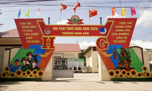 PHƯỜNG HÀNG GÒN SẴN SÀNG CHO NGÀY HỘI TÒNG QUÂN NĂM 2026.