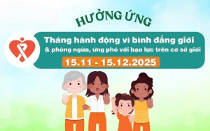 TĂNG CƯỜNG BÌNH ĐẲNG GIỚI, GÓP PHẦN XÂY DỰNG GIA ĐÌNH VÀ CỘNG ĐỒNG PHƯỜNG HỐ NAI HẠNH PHÚC, PHÁT TRIỂN BỀN VỮNG NĂM 2025