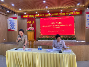 Uỷ Ban Nhân Dân phường Hố Nai họp xét Khu phố văn hóa và Gia đình Văn hóa trên địa bàn phường Hố Nai năm 2025