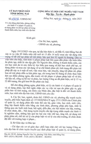 Phòng chống các hành vi vi phạm về quản lý và sử dụng pháo và chế tạo pháo nổ trong thanh thiếu niên, học sinh trên địa bàn phường