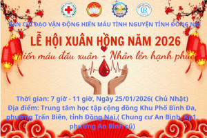 Hiến máu Tình nguyện tỉnh Đồng Nai