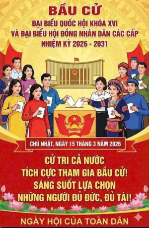 ✨ Cử tri cả nước tích cực tham gia bầu cử ! Sáng suốt lựa chọn những người đủ đức đủ tài ✨