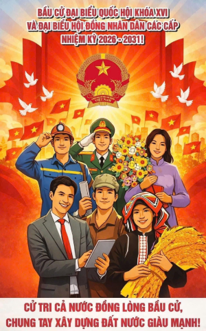 📢 Bầu cử đại biểu Quốc hội khoá XVI và đại biểu Hội đồng nhân dân các cấp nhiệm kỳ 2026 - 2031