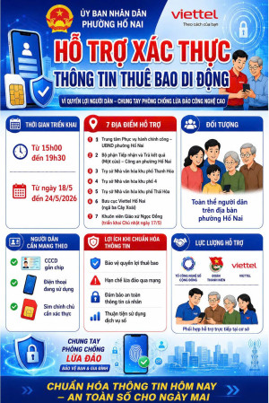 hỗ trợ xác thực thông tin thuê bao di động