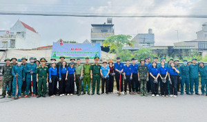 Phường Hố Nai ra quân xóa điểm đen ô nhiễm môi trường trên...