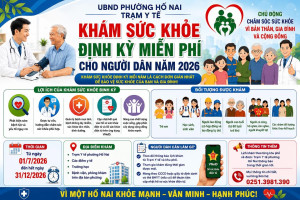 Phường Hố Nai triển khai khám sức khỏe định kỳ miễn phí cho...