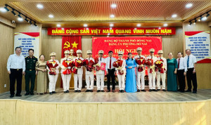 Hội nghị công bố quyết định thành lập Đảng bộ cơ sở Công an phường Hố Nai, nhiệm kỳ 2025-2030