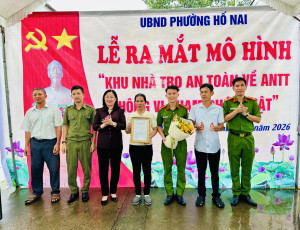 Phường Hố Nai ra mắt mô hình “Khu nhà trọ an toàn về an ninh trật tự không vi phạm pháp luật”