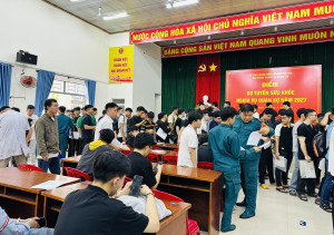 Phường Hố Nai tổ chức sơ tuyển sức khỏe nghĩa vụ quân sự năm 2027