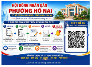 Thường trực Hội đồng nhân dân phường Hố Nai triển khai sử dụng mã QR