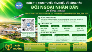 Cuộc thi trực tuyến tìm hiểu về công tác đối ngoại nhân dân lần thứ III năm 2026