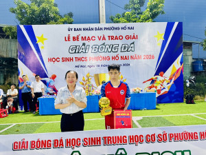 Lễ bế mạc và trao giải Giải bóng đá học sinh THCS năm 2026