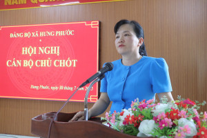 Đảng bộ xã Hưng Phước tổ chức Hội nghị Ban Chấp hành