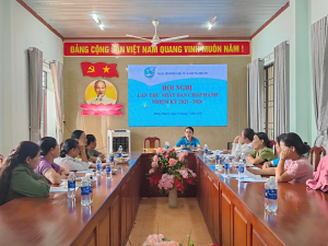 Hội LHPN xã Hưng Phước tổ chức họp ban chấp hành lần thứ nhất sau sáp nhập