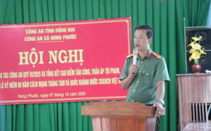 Công an xã Hưng Phước tổng kết Quý III/2025: Đảm bảo An ninh trật tự, giữ vững tuyến biên giới