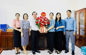 Bí thư Đảng ủy Trịnh Tiến Tâm thăm, chúc mừng Ngày truyền thống công tác Kiểm tra của Đản