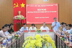 Lãnh đạo xã Hưng Phước đối thoại với doanh nghiệp, hợp tác xã: Ghi nhận đóng góp, tháo gỡ khó khăn