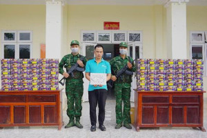 Xã Hưng Phước: Phối hợp bắt quả tang vụ vận chuyển 144kg pháo lậu