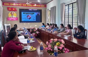 Hội LHPN Xã Hưng Phước Tham Dự Hội Nghị Tập Huấn Triển Khai Nghị Quyết Đại Hội