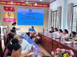 HỘI LIÊN HIỆP PHỤ NỮ XÃ HƯNG PHƯỚC TỔ CHỨC GIAO BAN CÔNG TÁC THÁNG 01/2026