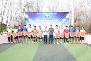Xã Hưng Phước khai mạc Giải bóng đá 5 người Đại hội Thể dục thể thao lần thứ I năm 2026