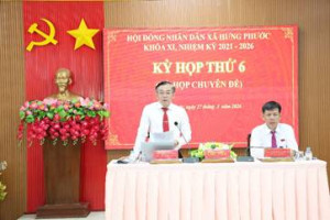 Kỳ họp chuyên đề Hội Đồng Nhân Dân xã Hưng Phước: Thông qua nguồn vốn hơn 75 tỷ đồng cho 02 dự án giai đoạn 2026-2027