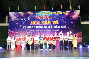 Xã Hưng Phước tổ chức Hội thi “Múa Dân vũ” lần thứ I năm 2026