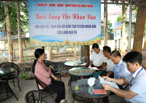 THỰC HIỆN MÔ HÌNH BUỔI SÁNG VỚI NHÂN DÂN