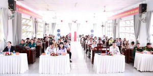 XÃ HƯNG PHƯỚC KHAI GIẢNG LỚP BỒI DƯỠNG KIẾN THỨC QUỐC PHÒNG VÀ AN NINH ĐỐI TƯỢNG 4 NĂM 2026