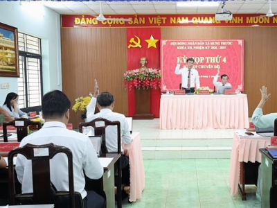 KỲ HỌP THỨ 4 (CHUYÊN ĐỀ) HĐND XÃ HƯNG PHƯỚC: QUYẾT NGHỊ THÔNG QUA 5 NGHỊ QUYẾT QUAN TRỌNG