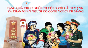 Thông báo tặng quà cho người có công với cách mạng và thân nhân người có công với cách mạng
