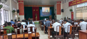 Sáng ngày 26/9/2025, tại Hội trường UBND xã. Ban Xây dựng Đảng đã tham mưu Thường trực Đảng ủy xã tổ chức Hội nghị báo cáo viên Trung ương tháng 9/2025 thông qua hình thức trực tuyến.