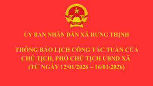 THÔNG BÁO LỊCH TIẾP CÔNG TÁC TUẦN 2