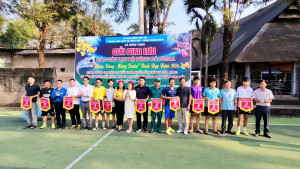 Giải bóng đá Futsal mừng Đảng mừng xuân xã Hưng Thịnh 2026