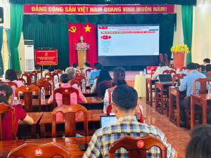 Đảng ủy xã Hưng Thịnh tổ chức Hội nghị báo cáo viên trực tuyến tháng 01/2026